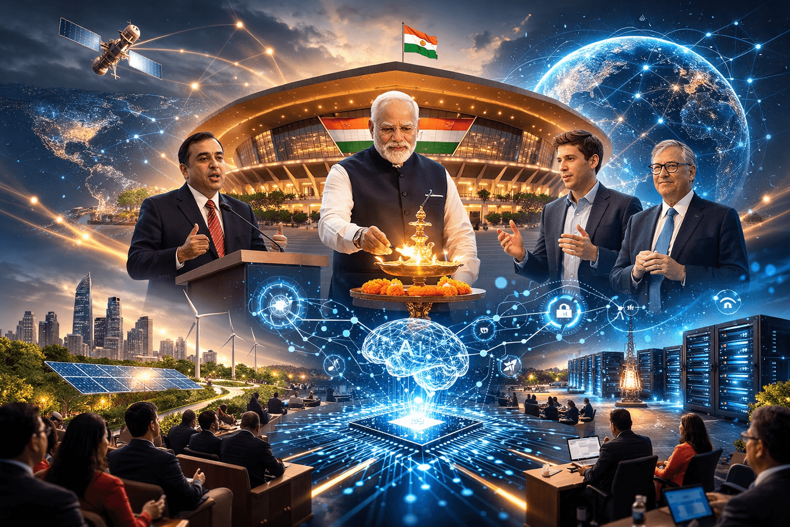 AI Summit 2026 LIVE: Modi, Altman, Ambani, Gates Speak