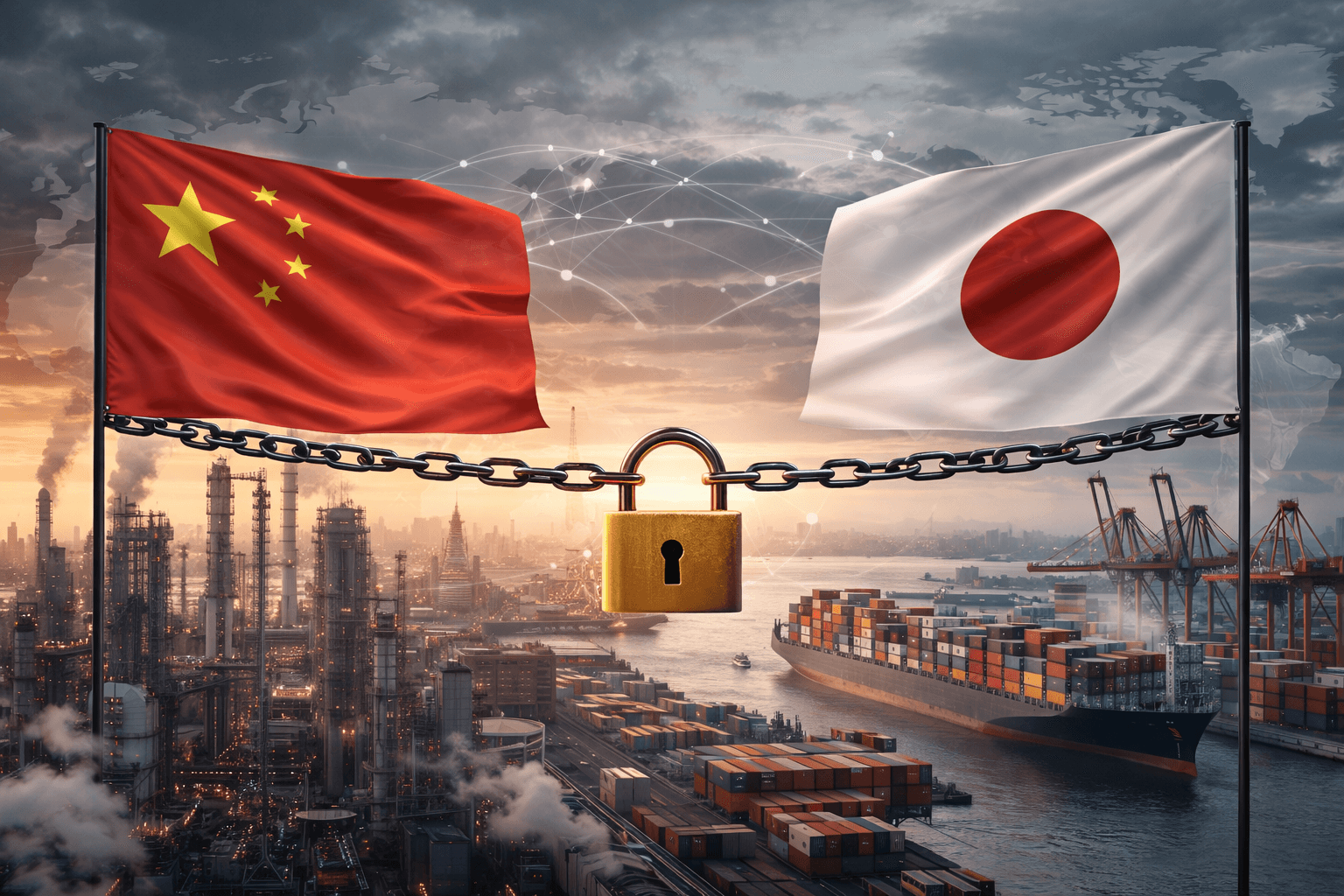 China Imposes Export Controls on Japan Firms