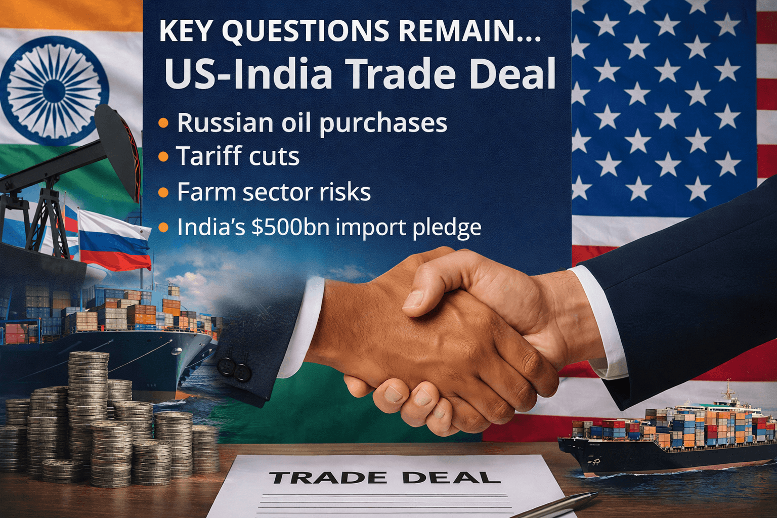 US-India Trade Deal: Oil, Tariffs and Farm Risks Still Unclear