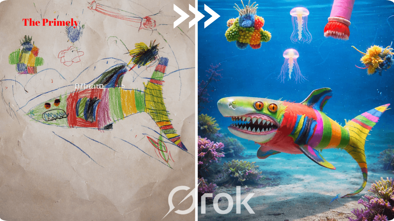From Paper to Ocean: Grok AI’s Powerful Leap in Turning Drawings into Life