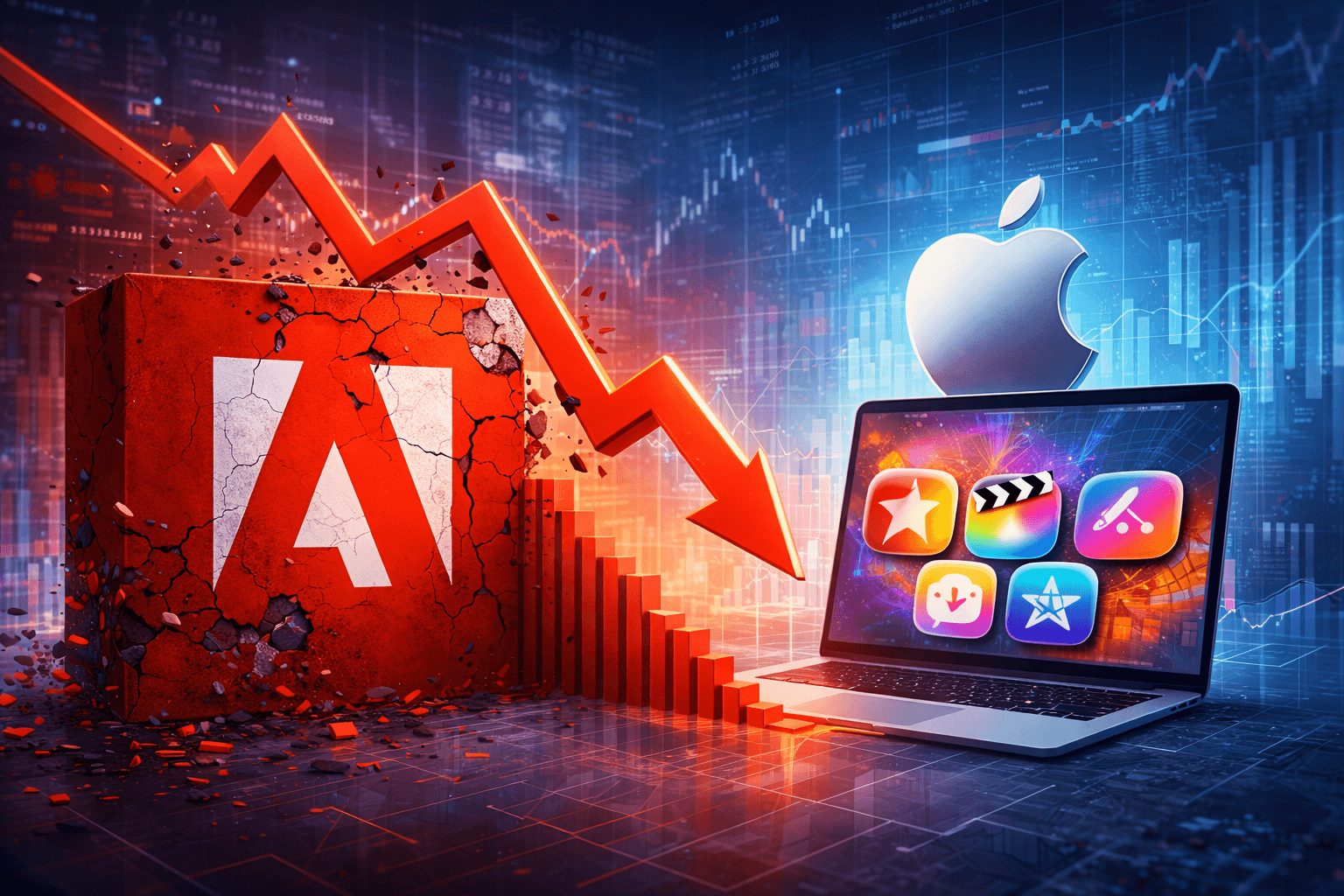 Adobe Stock Shock: Why Apple’s New Creator Bundle Is Spooking Investors