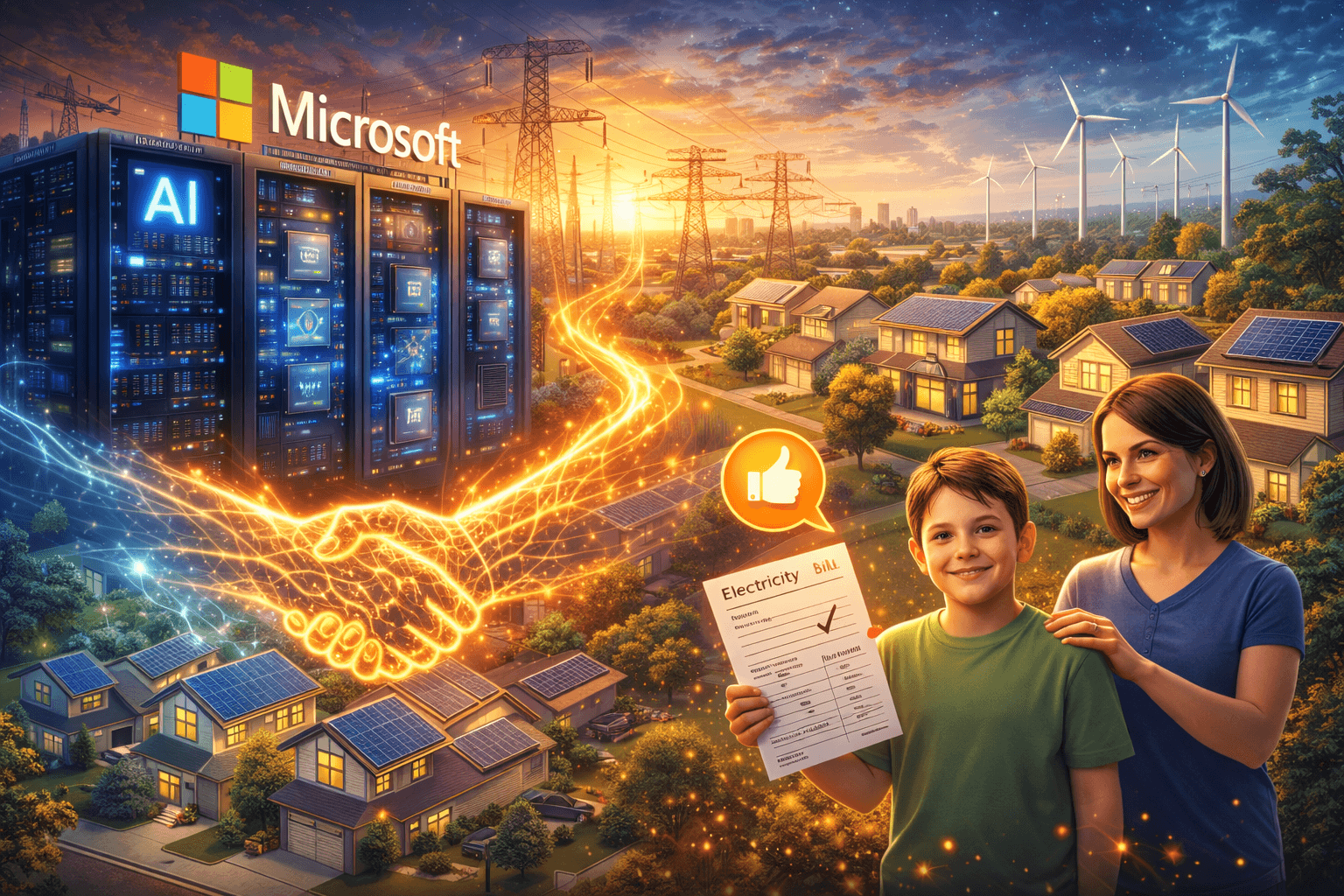 Microsoft Expands Data Centers, Vows Not to Raise Electricity Costs