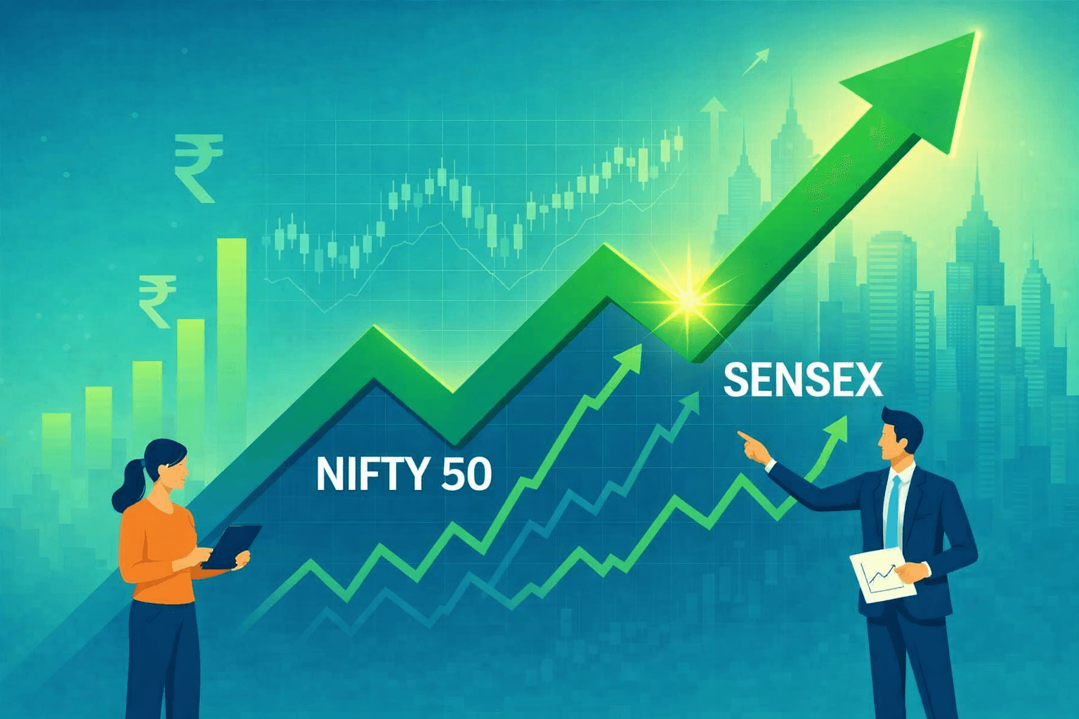 Nifty 50 Rises 1.73% as Global Market Sentiment Improves