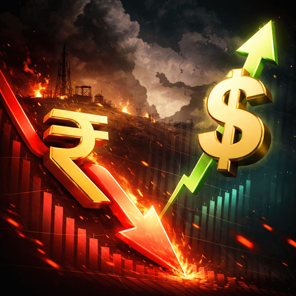 Rupee Hits Record Low vs Dollar Amid Iran War Risks