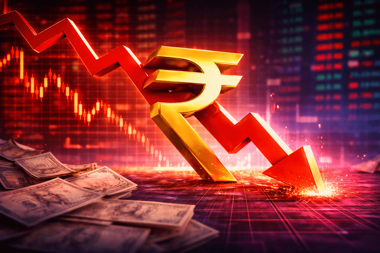 Rupee hits record low past 94 per US dollar amid global market pressure