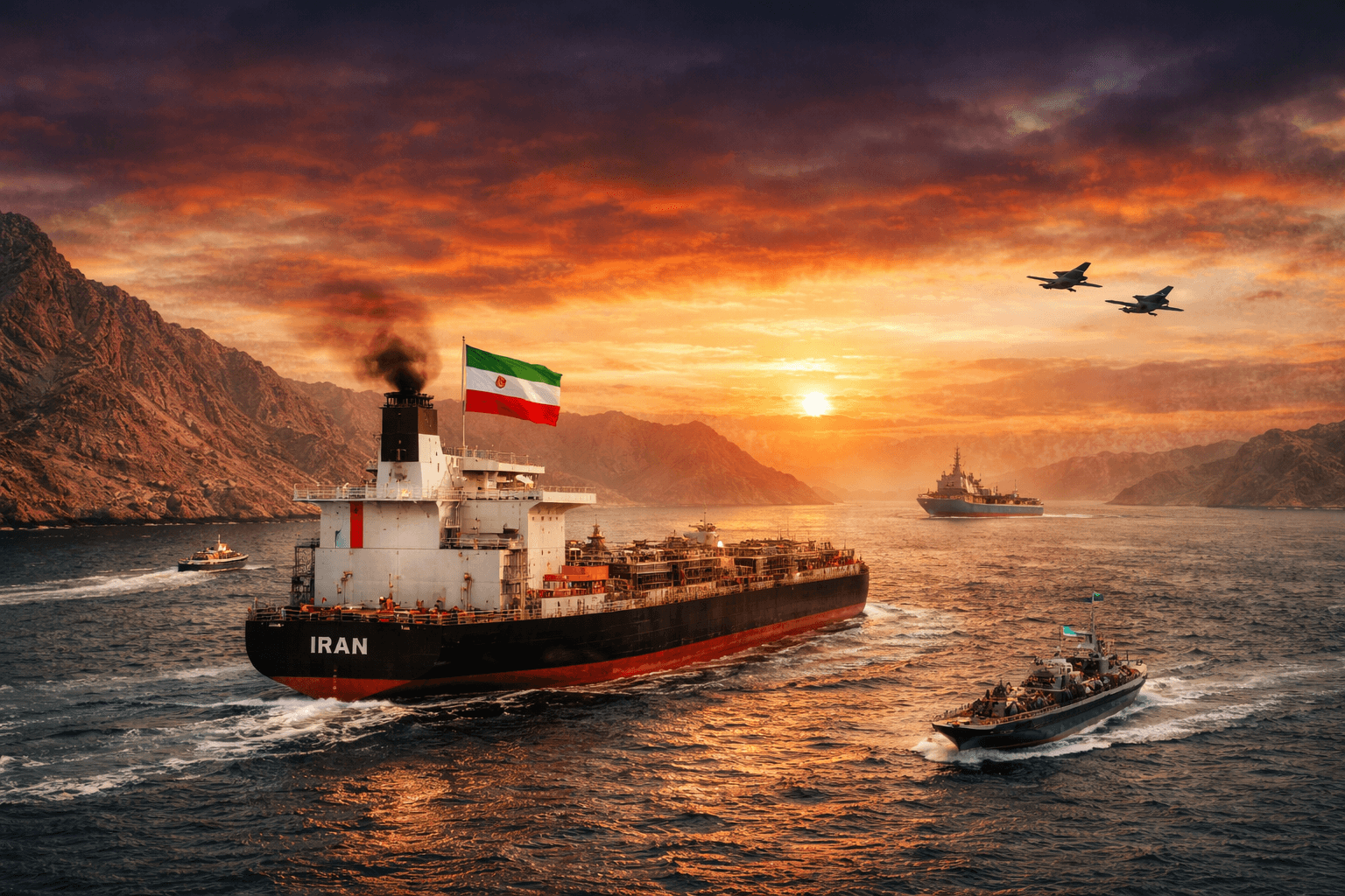 Strait of Hormuz oil tankers passage signals tension shift