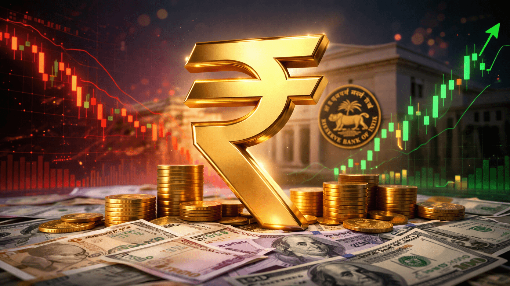 Rupee biggest gain in years after RBI intervention lifts currency to 93.14