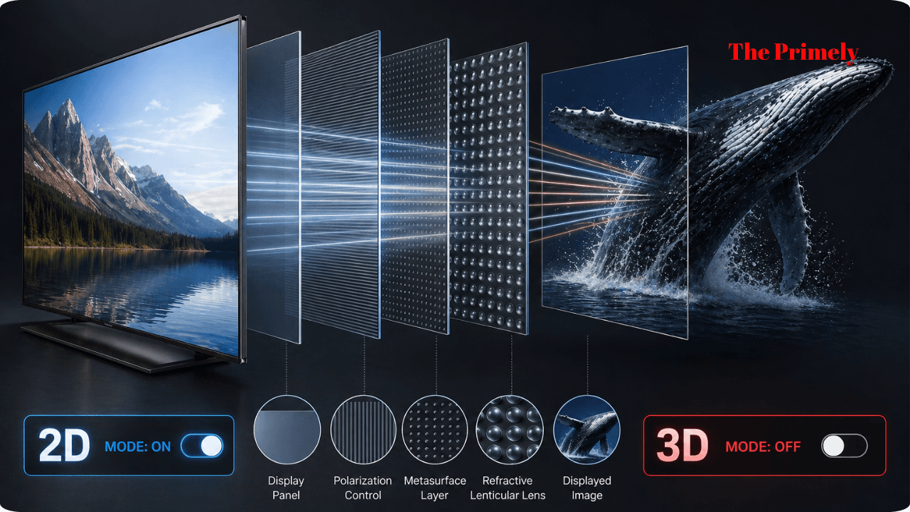 Samsung Unveils Glasses-Free 3D Screen With 2D/3D Switch